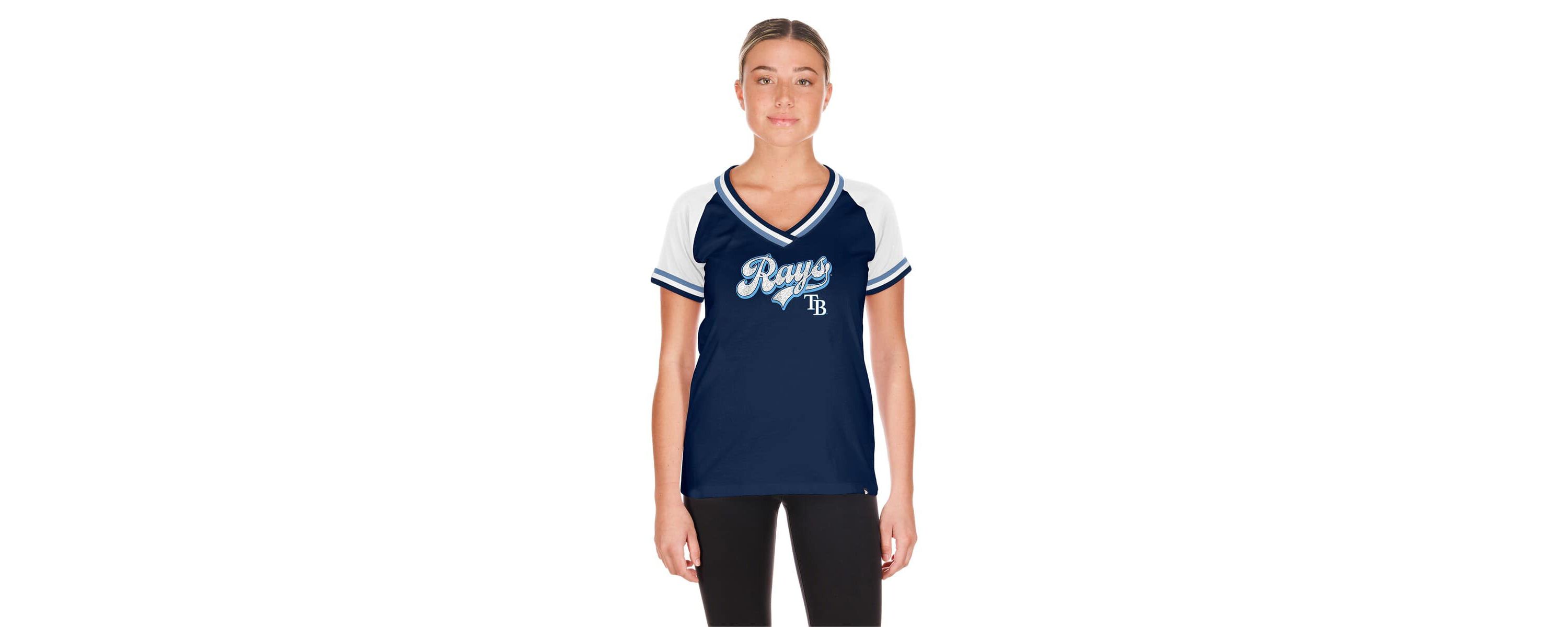 MLB Tampa Bay Rays Gameday Raglan V-Neck T-Shirt