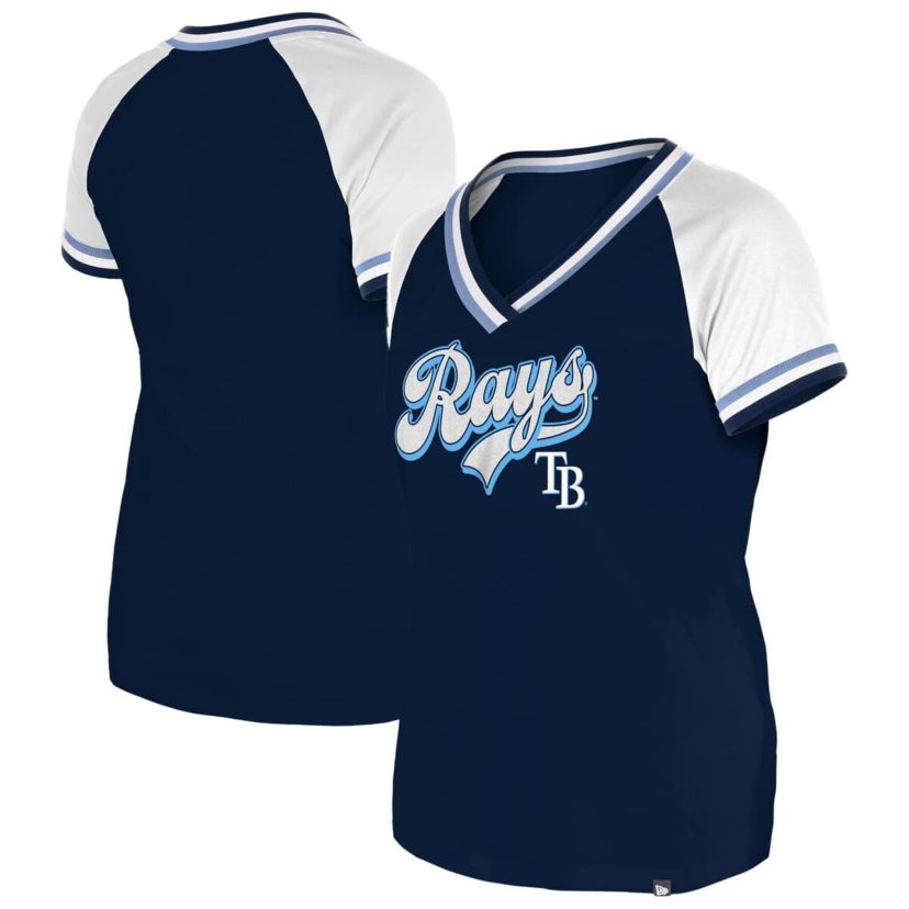 MLB Tampa Bay Rays Gameday Raglan V-Neck T-Shirt
