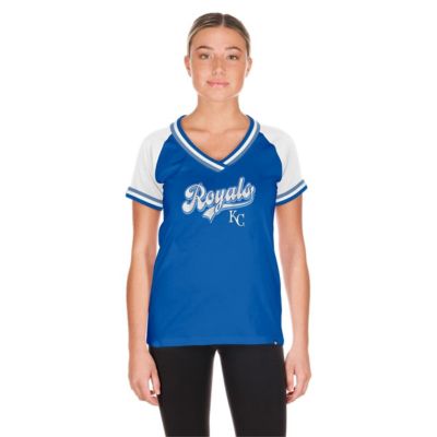 New Era MLB Kansas City Royals Gameday Raglan V-Neck T-Shirt, Small