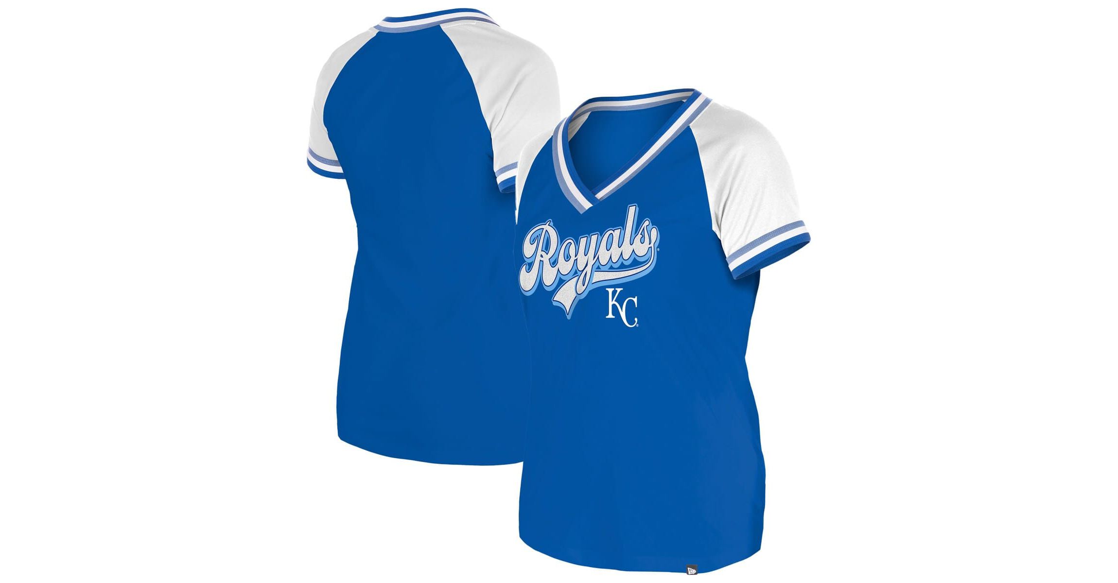 MLB Kansas City Royals Gameday Raglan V-Neck T-Shirt