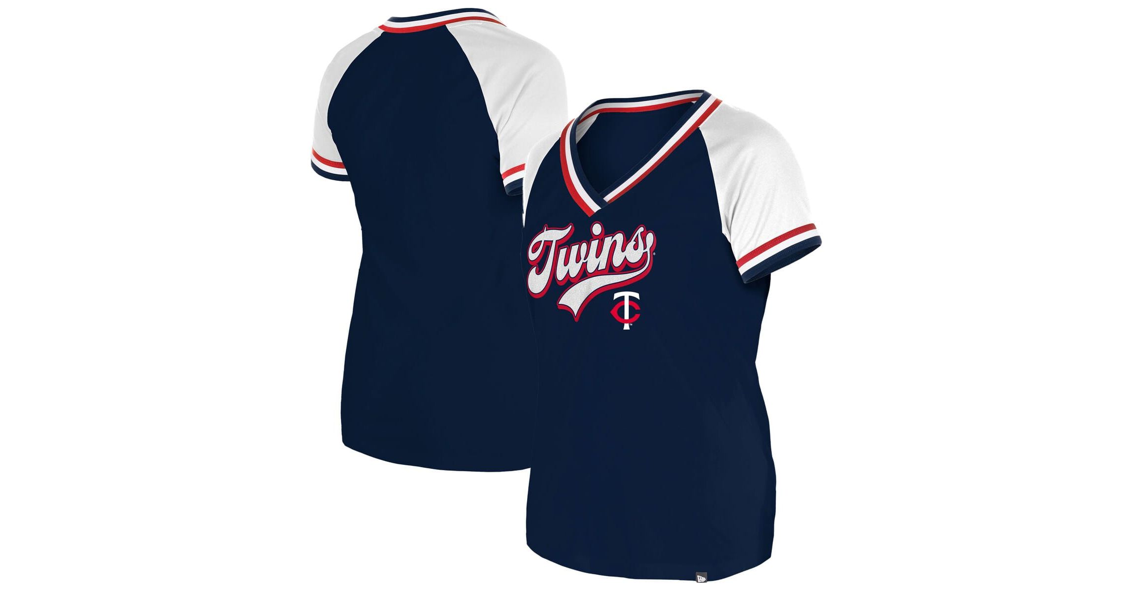MLB Minnesota Twins Gameday Raglan V-Neck T-Shirt