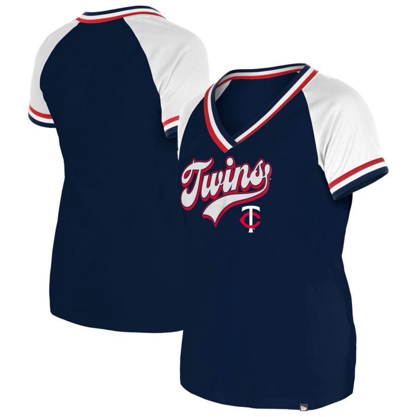 MLB Minnesota Twins Gameday Raglan V-Neck T-Shirt