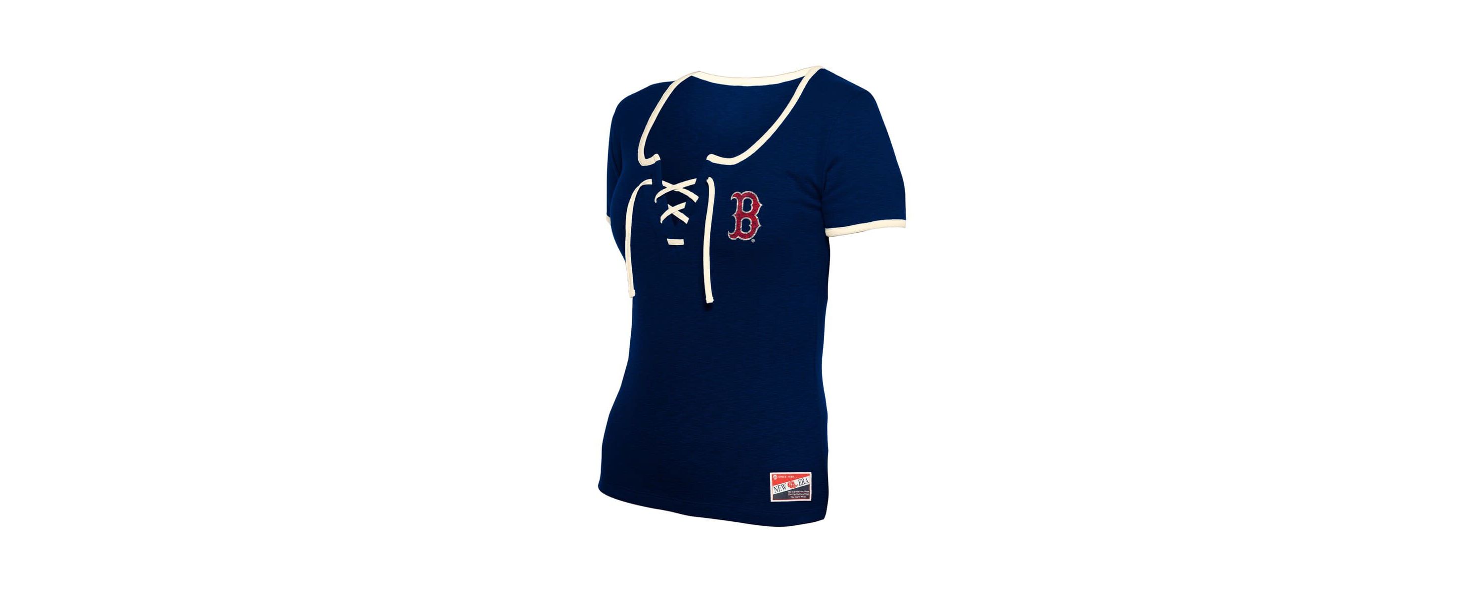 Boston Red Sox MLB Boston Sox Throwback Lace Up T-Shirt