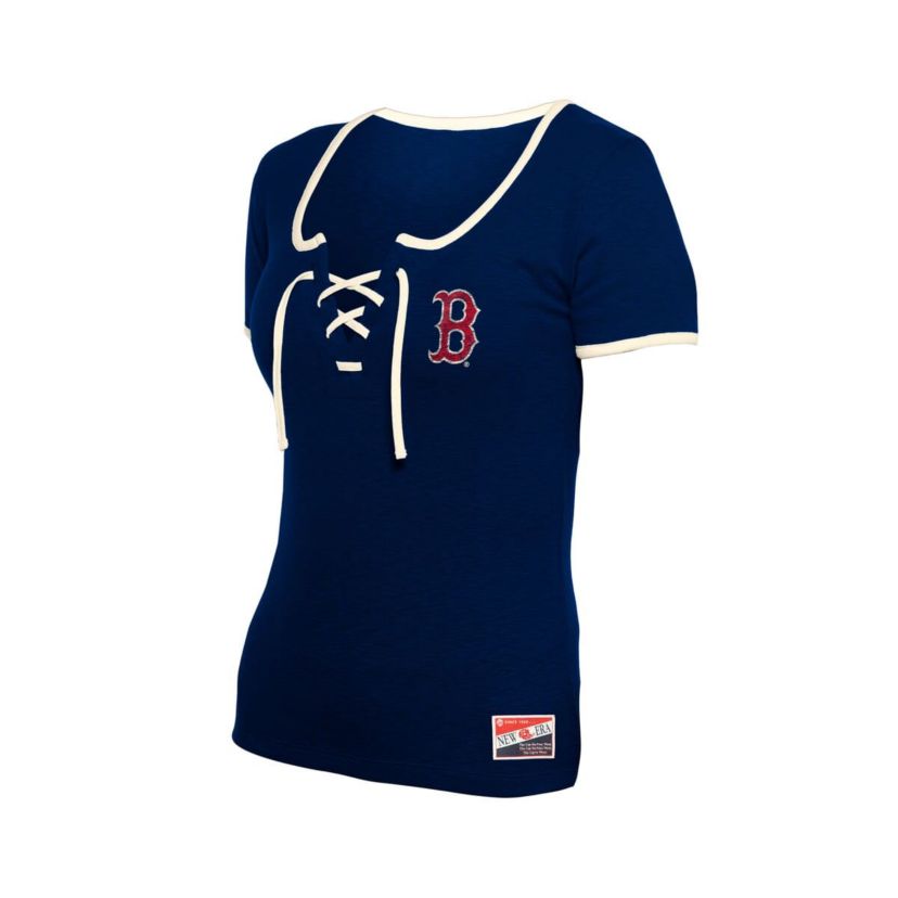 Boston Red Sox MLB Boston Sox Throwback Lace Up T-Shirt