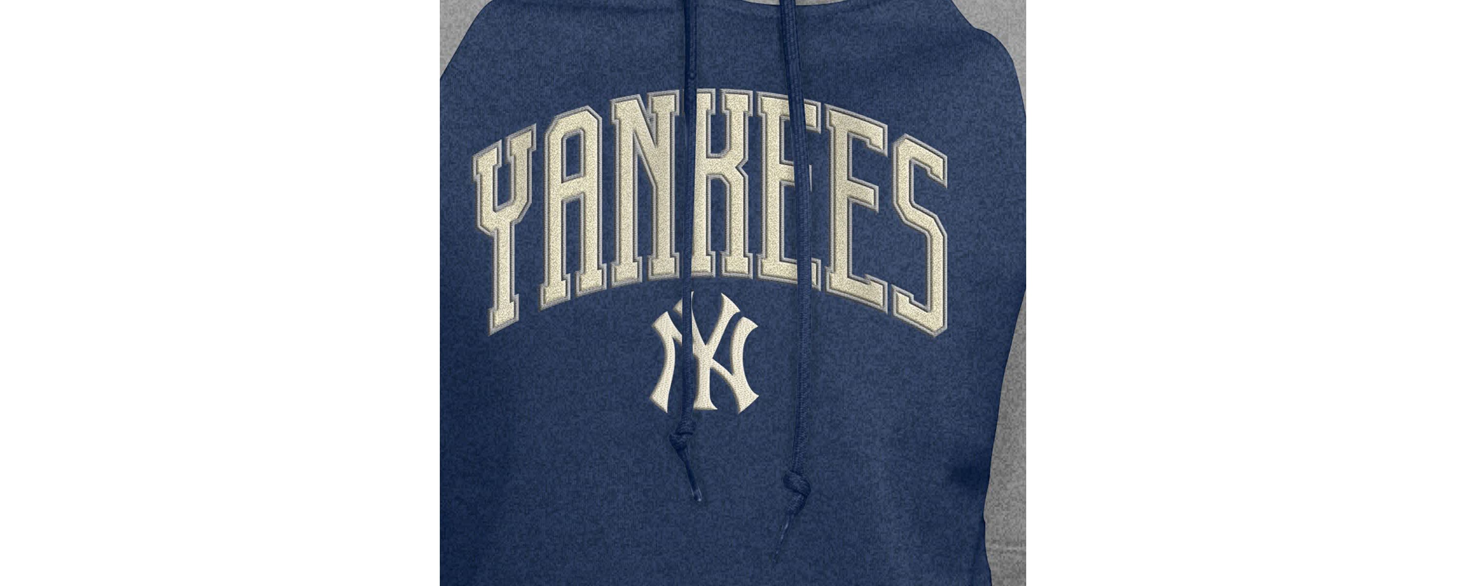 MLB New York Yankees Throwback Cropped Raglan Pullover Hoodie