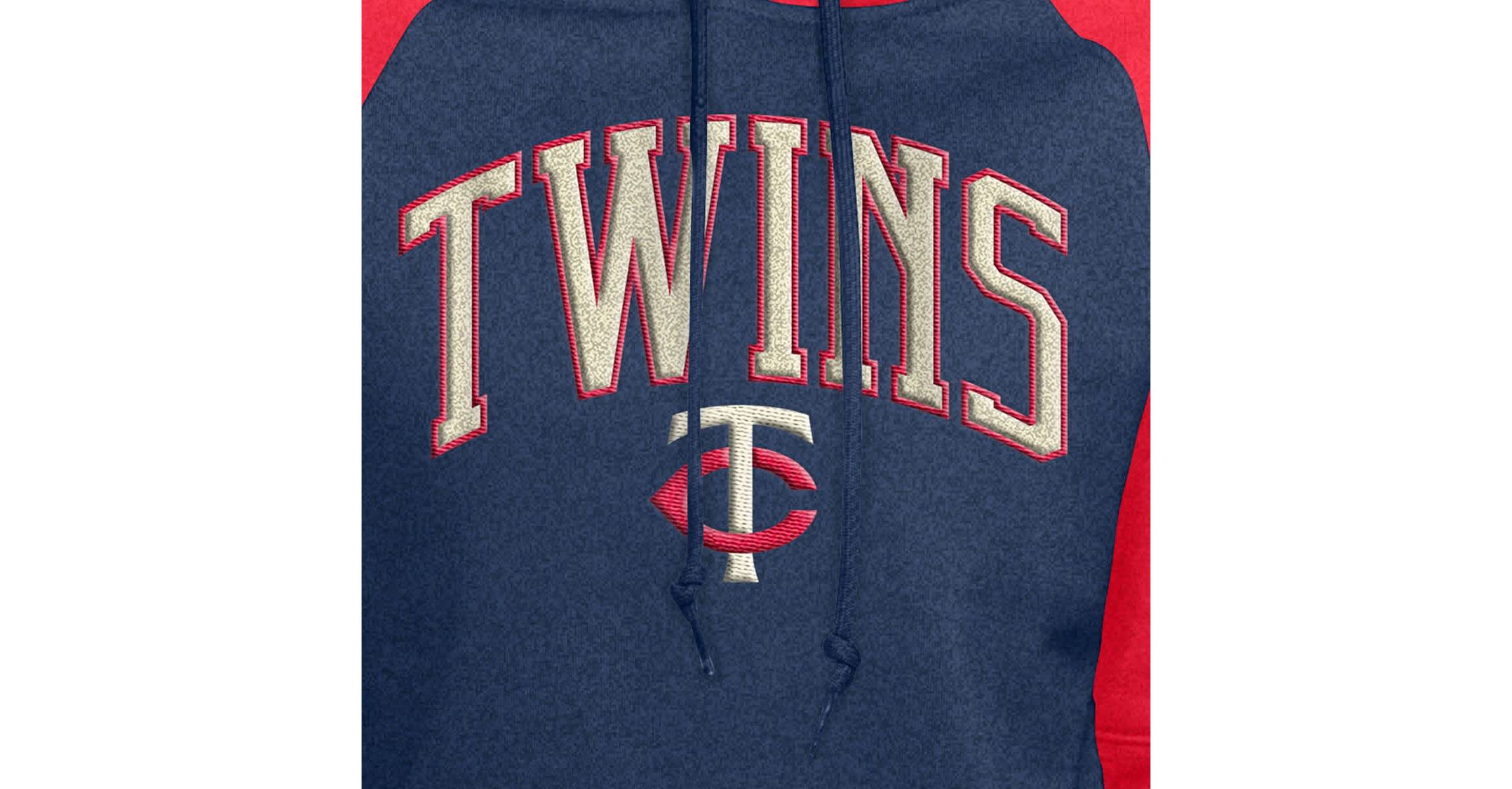 MLB Minnesota Twins Cooperstown Collection Cropped Raglan Pullover Hoodie
