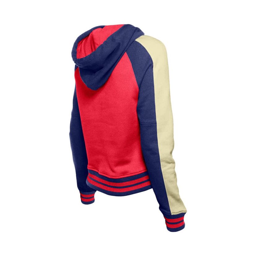 MLB Philadelphia Phillies Throwback Cropped Raglan Pullover Hoodie