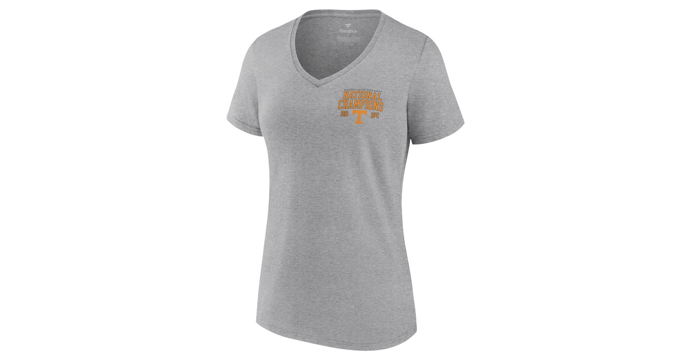 NCAA Fanatics Tennessee Volunteers 2024 NCAA Baseball NCAA World Series s Schedule V-Neck T-Shirt