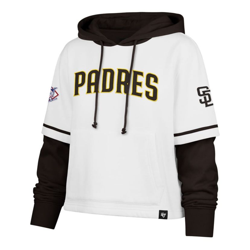 MLB San Diego Padres Trifecta Shortstop Cropped Pullover Hoodie