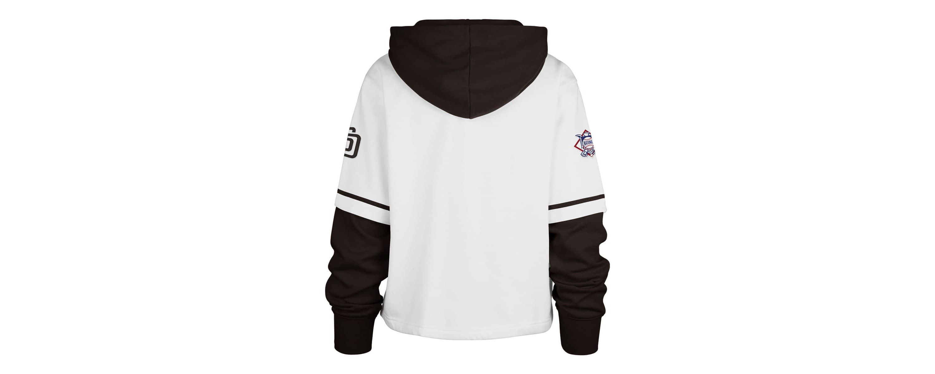 MLB San Diego Padres Trifecta Shortstop Cropped Pullover Hoodie