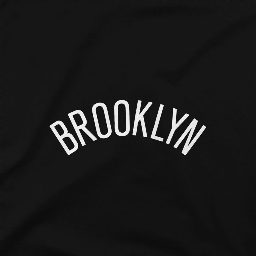 NBA Brooklyn Nets Origins Script Cropped Pullover Hoodie