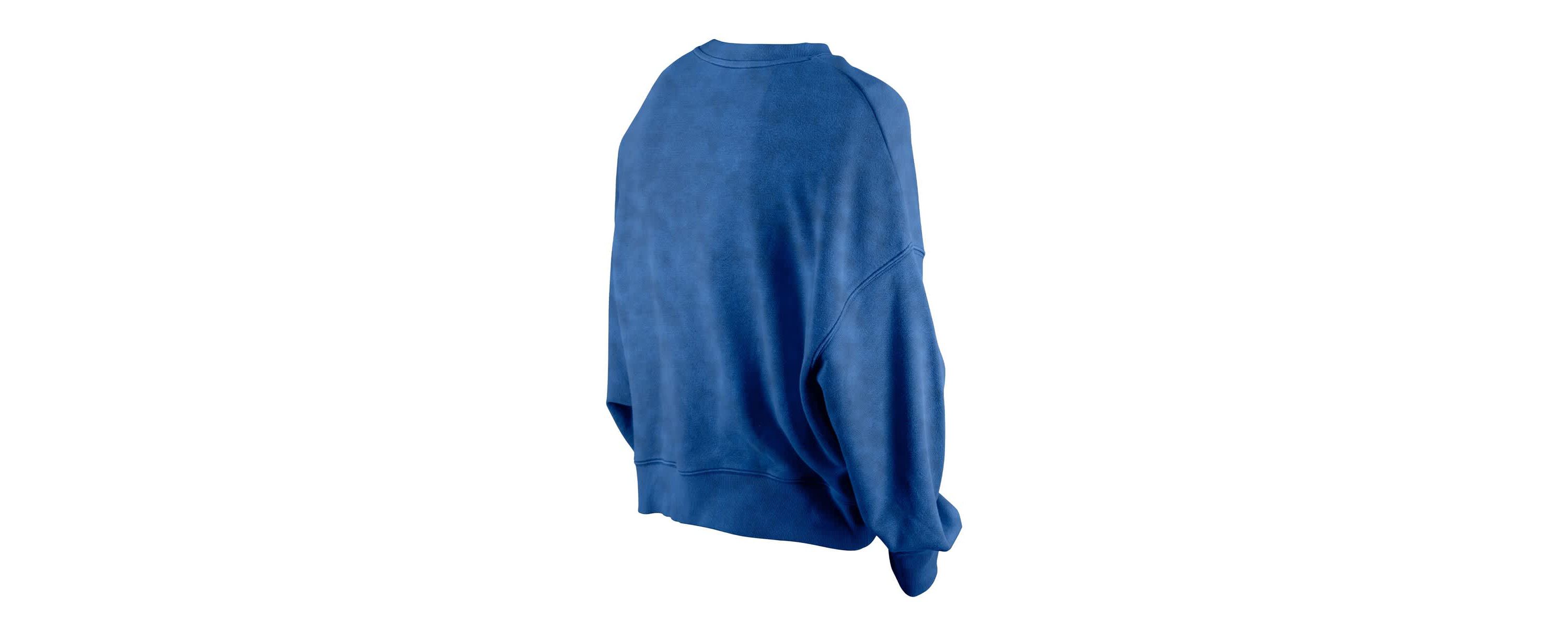 NBA Dallas Mavericks Throwback Vintage Enzyme Wash Oversized Boxy Pullover Sweatshirt