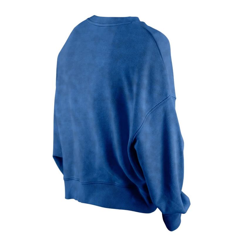 NBA Dallas Mavericks Throwback Vintage Enzyme Wash Oversized Boxy Pullover Sweatshirt