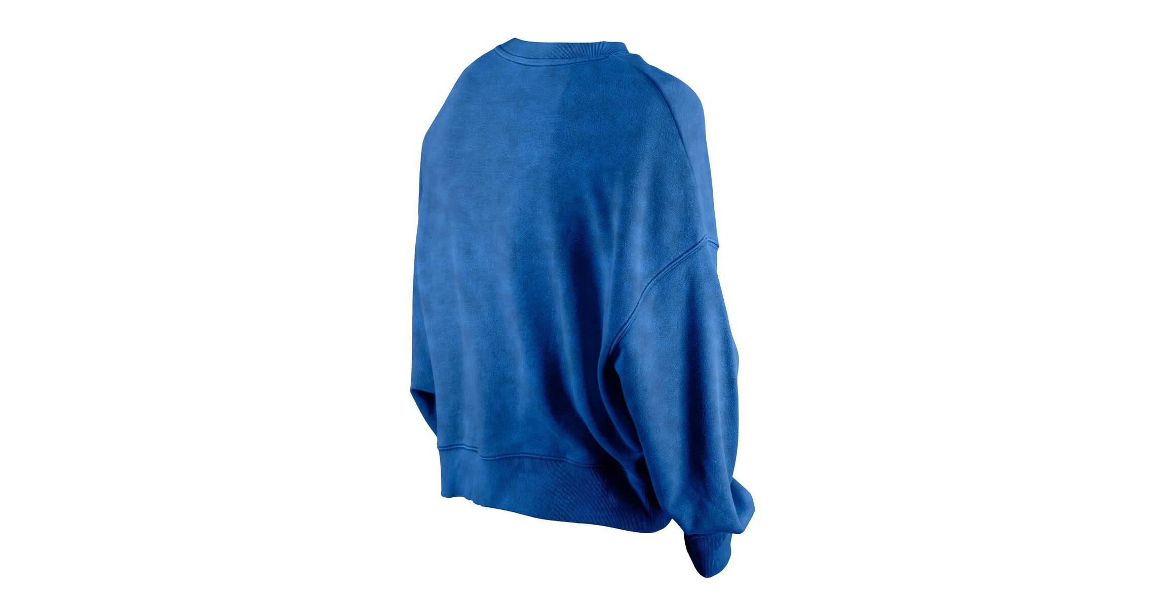 NBA Orlando Magic Throwback Vintage Enzyme Wash Oversized Boxy Pullover Sweatshirt