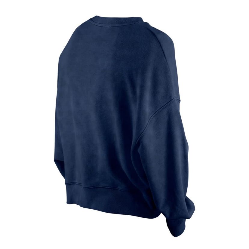 NBA Indiana Pacers Throwback Vintage Enzyme Wash Oversized Boxy Pullover Sweatshirt