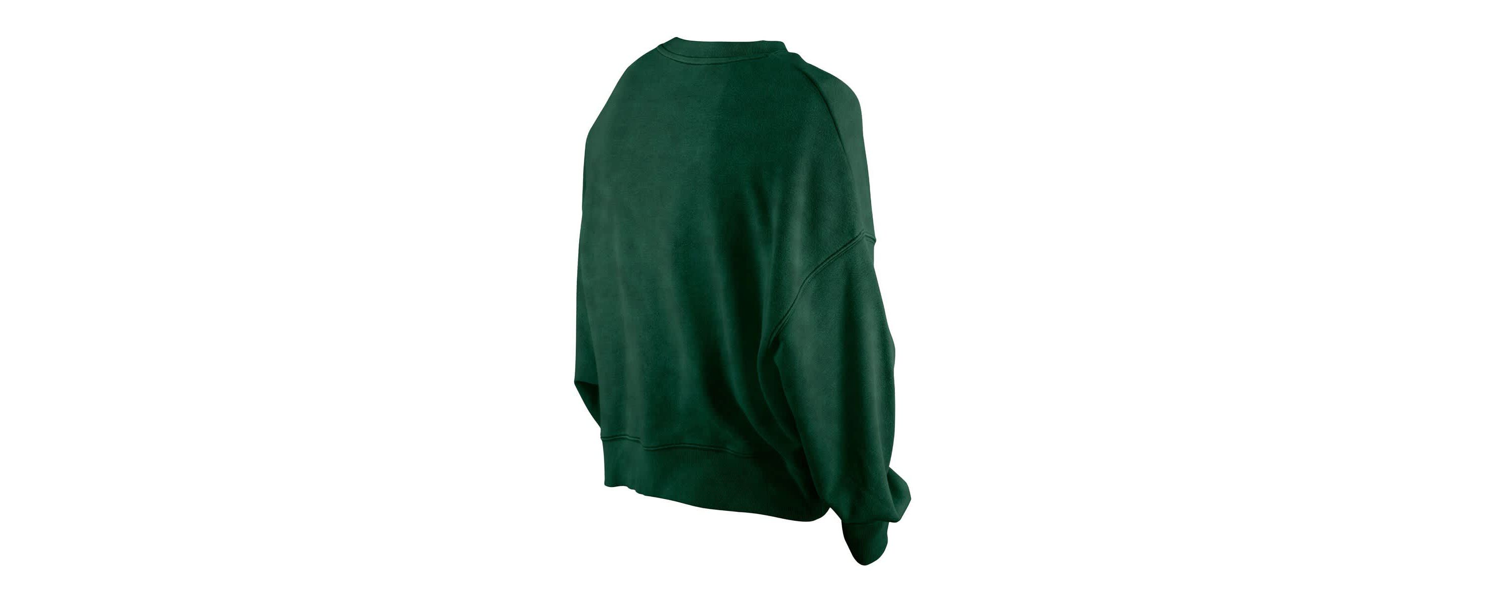 NBA Hunter Milwaukee Bucks Throwback Vintage Enzyme Wash Oversized Boxy Pullover Sweatshirt