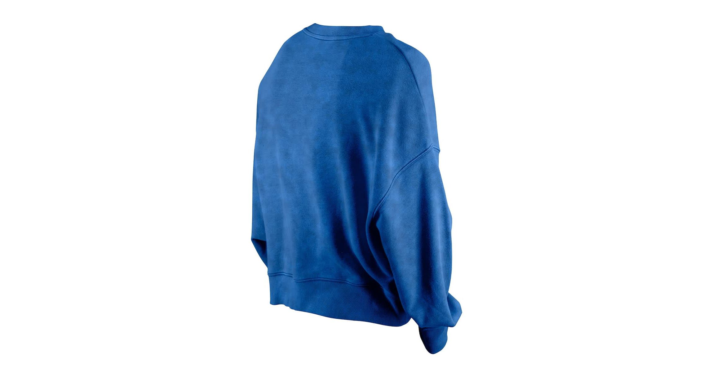 NBA New York Knicks Throwback Vintage Enzyme Wash Oversized Boxy Pullover Sweatshirt