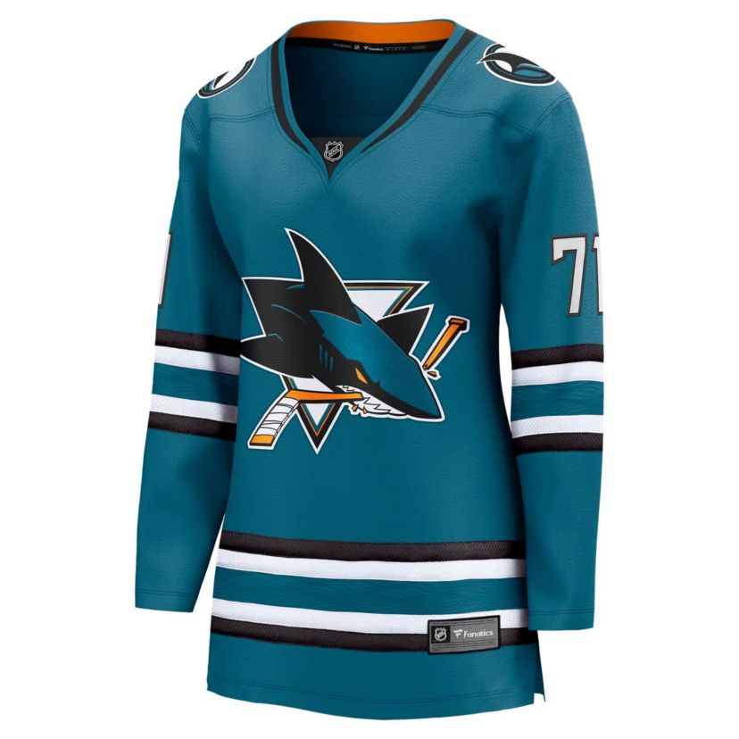 NHL Fanatics Macklin Celebrini San Jose Sharks Home Breakaway Jersey