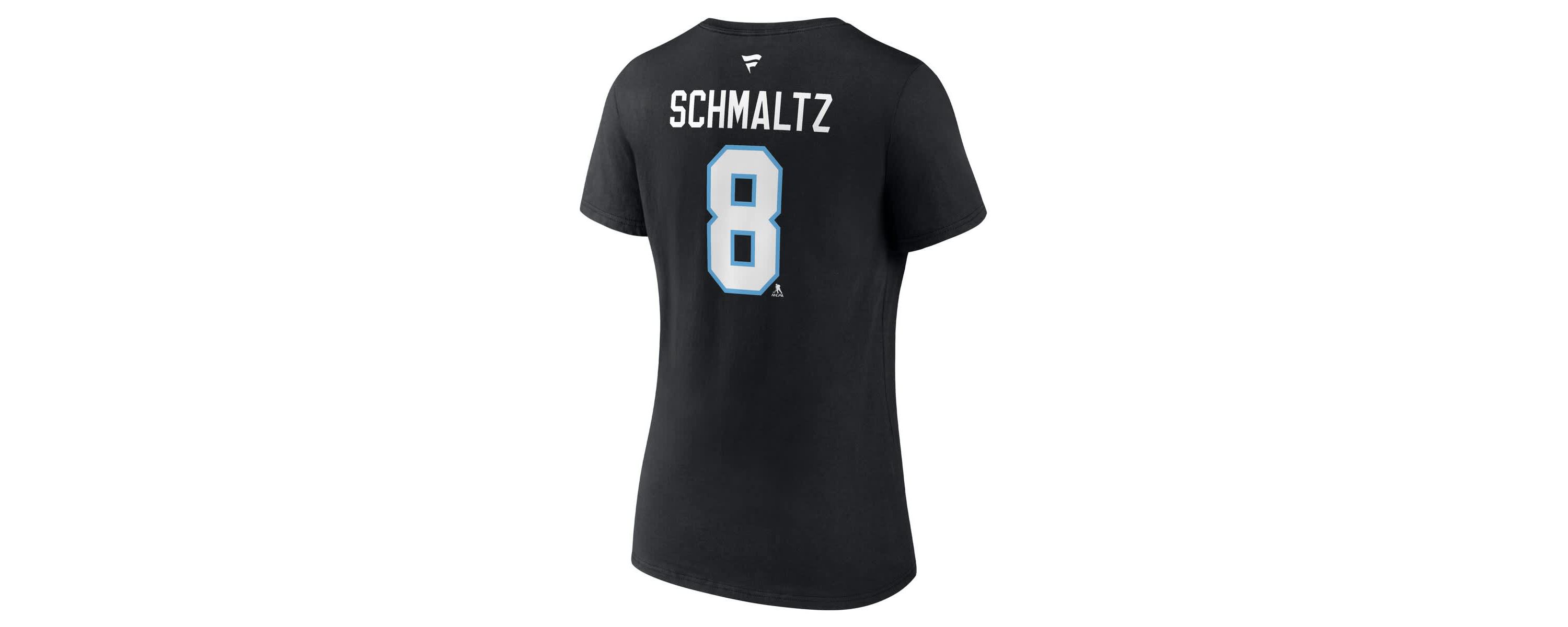 NHL Fanatics Nick Schmaltz Utah Hockey Club Authentic Stack Name & Number V-Neck T-Shirt