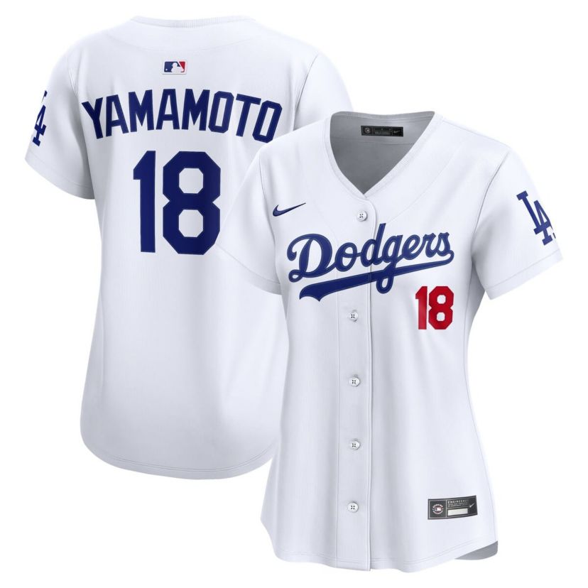 MLB Nike Dri-FIT Yoshinobu Yamamoto Los Angeles Dodgers Home Limited Jersey