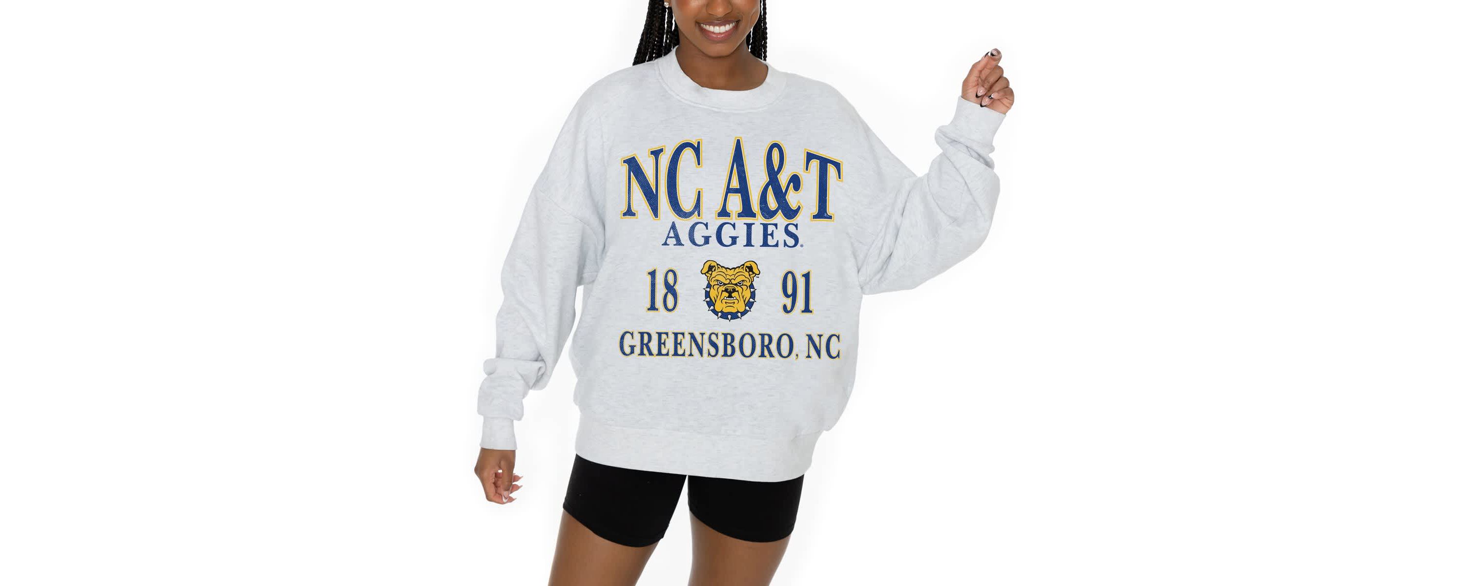 NC A&T Aggies NCAA North Carolina A&T Aggies Premium Fleece Pullover Sweatshirt