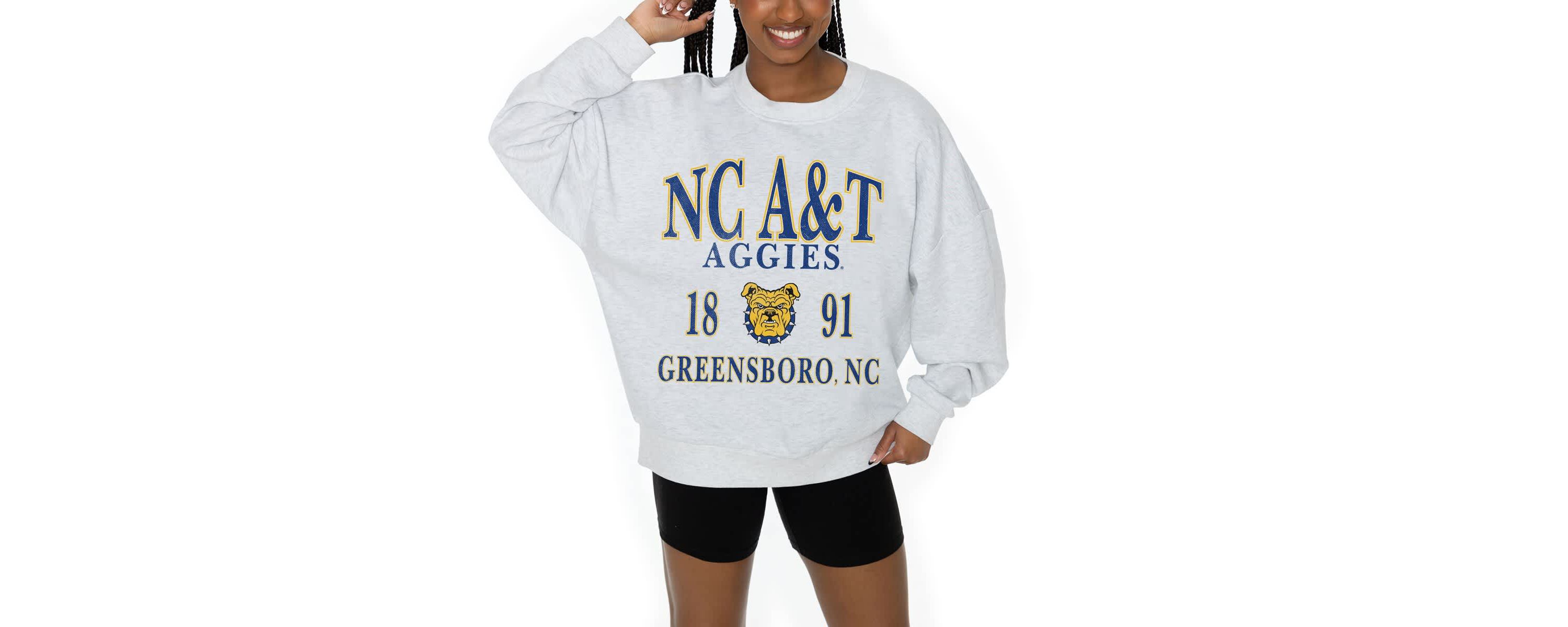 NC A&T Aggies NCAA North Carolina A&T Aggies Premium Fleece Pullover Sweatshirt