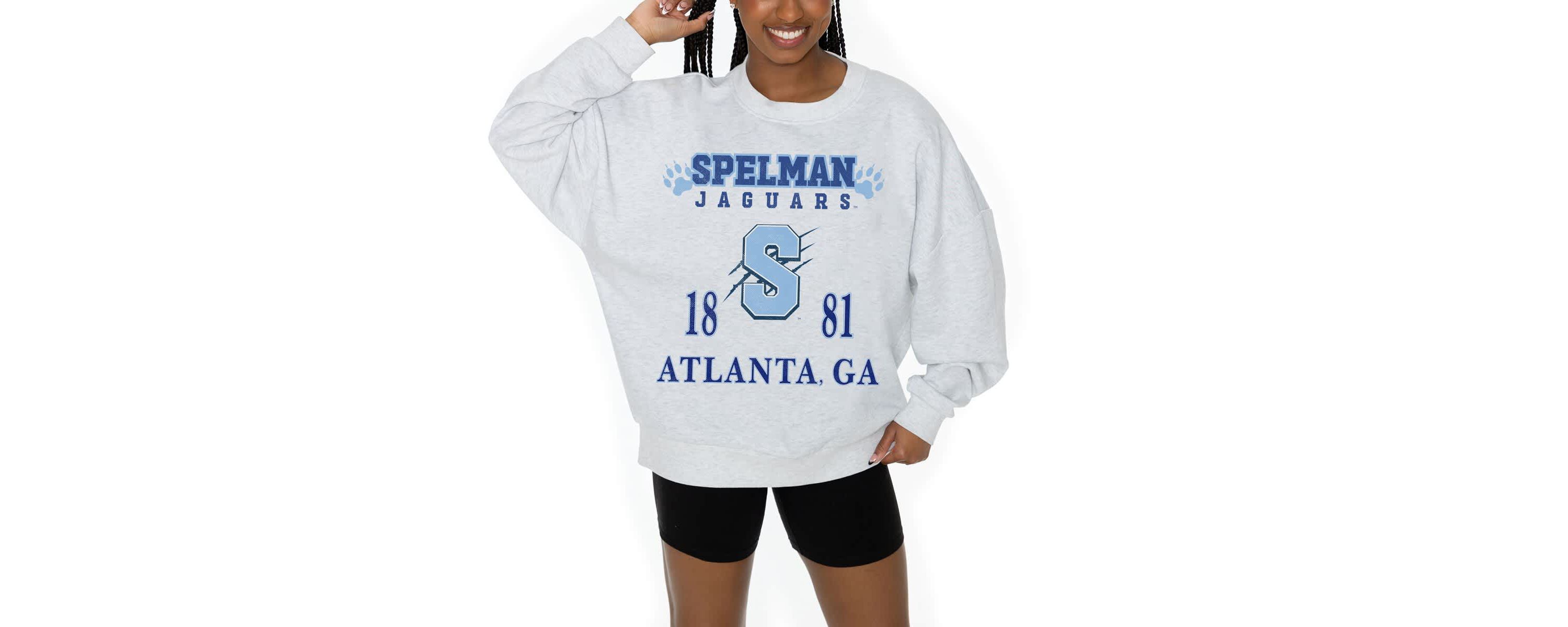 Spelman College Jaguars NCAA Spelman NCAA Jaguars Premium Fleece Pullover Sweatshirt