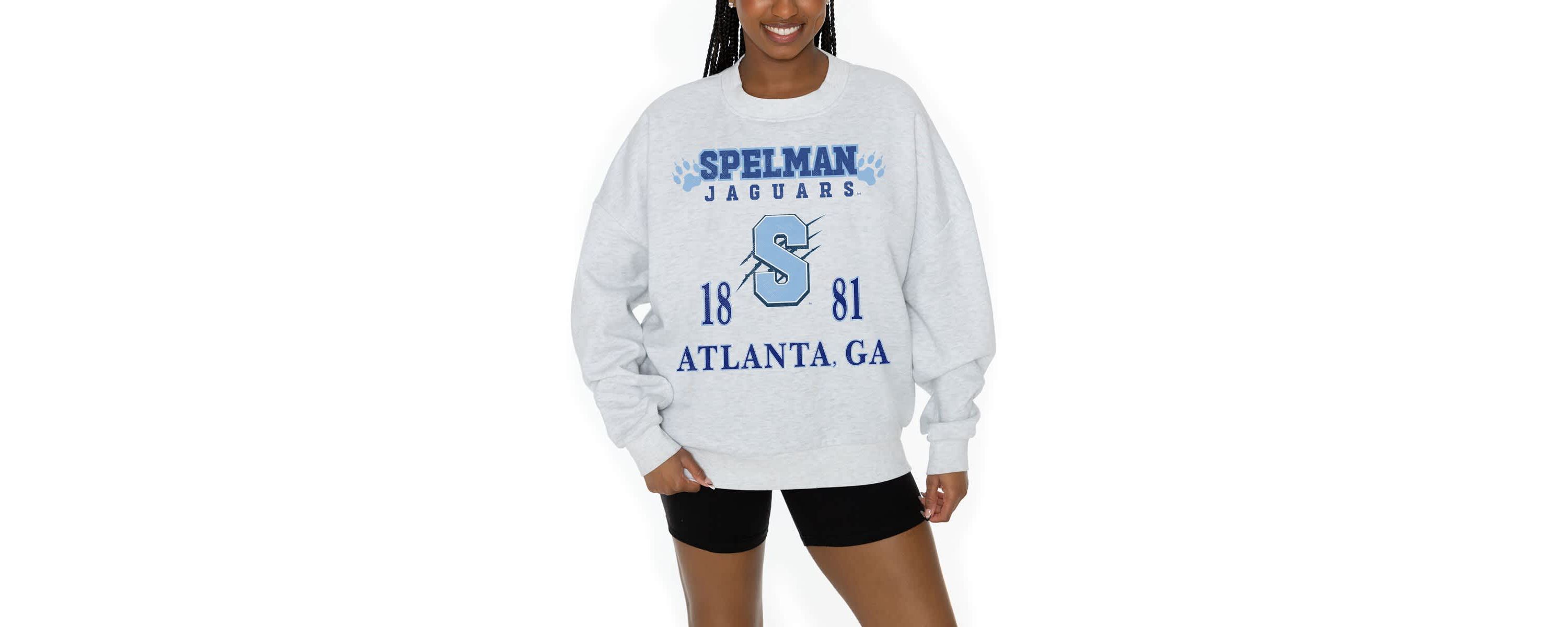 Spelman College Jaguars NCAA Spelman NCAA Jaguars Premium Fleece Pullover Sweatshirt