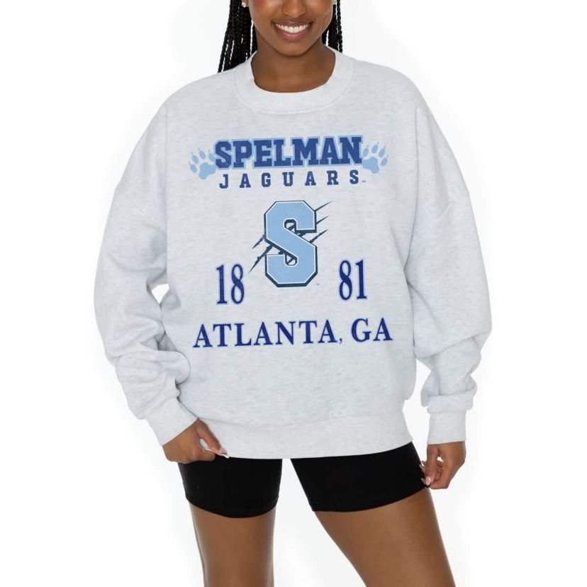 Spelman College Jaguars NCAA Spelman NCAA Jaguars Premium Fleece Pullover Sweatshirt