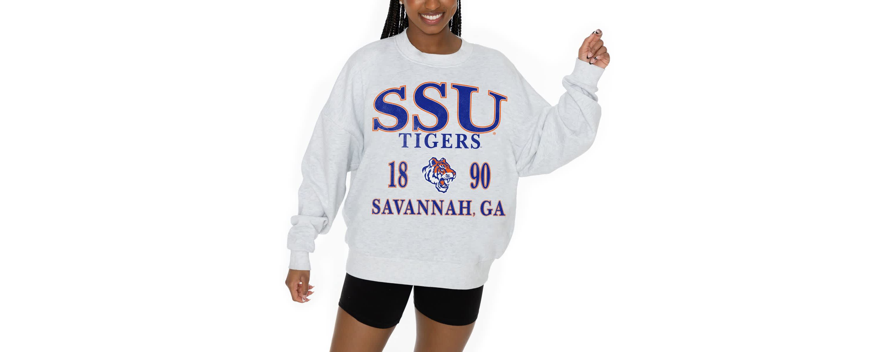 NCAA Savannah State Tigers Premium Fleece Pullover Sweatshirt