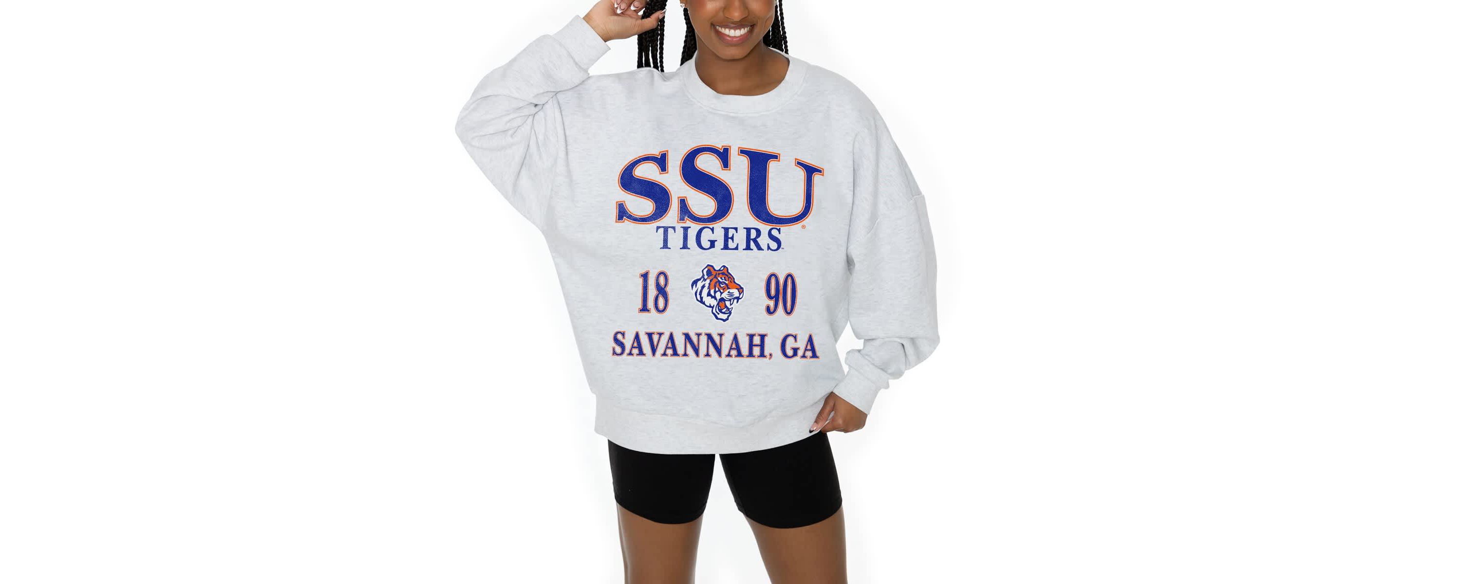 NCAA Savannah State Tigers Premium Fleece Pullover Sweatshirt