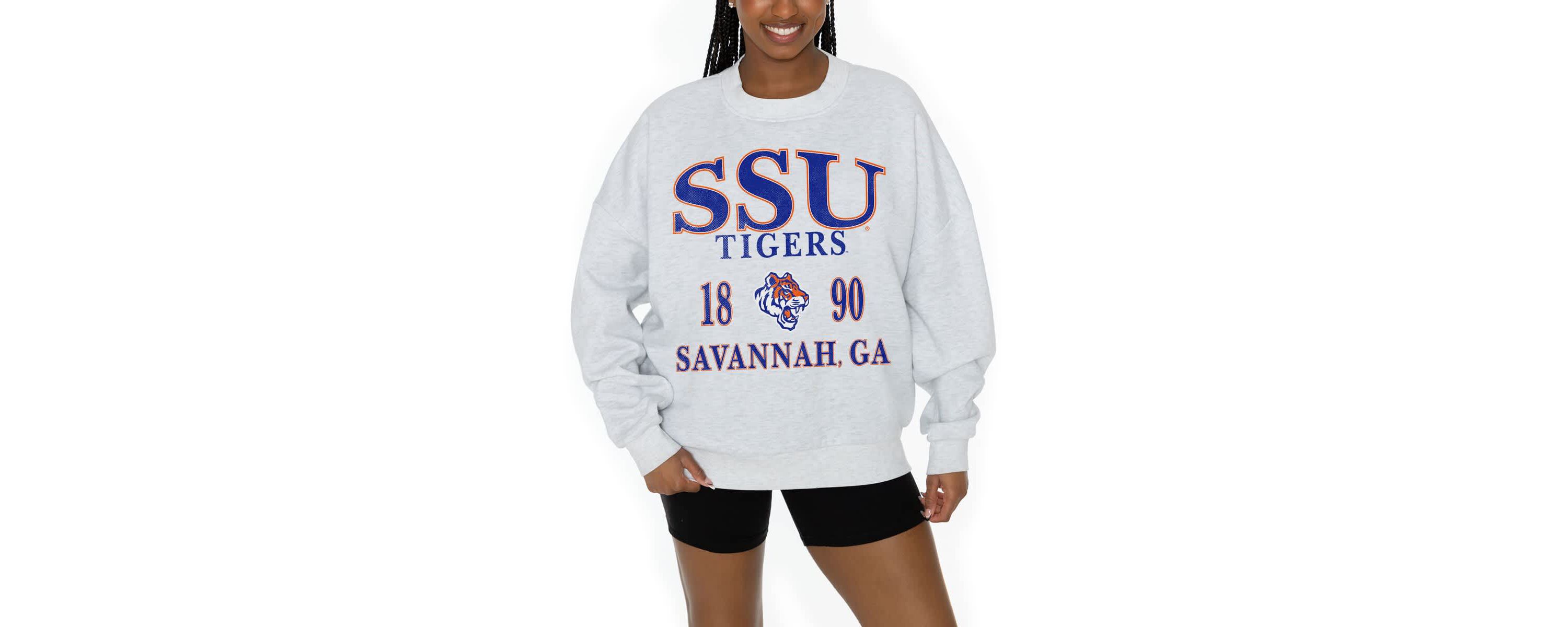 NCAA Savannah State Tigers Premium Fleece Pullover Sweatshirt