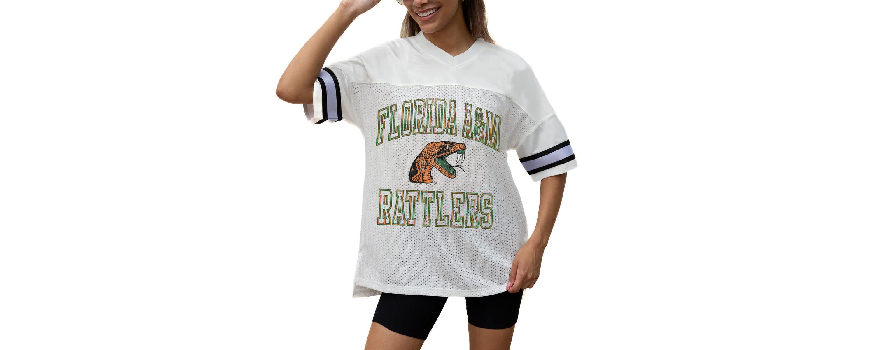 NCAA Florida A&M Rattlers Iconic Oversized Fashion Jersey
