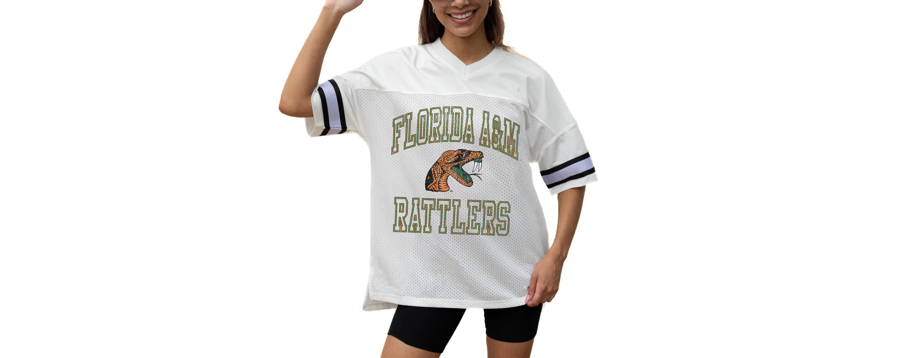 NCAA Florida A&M Rattlers Iconic Oversized Fashion Jersey