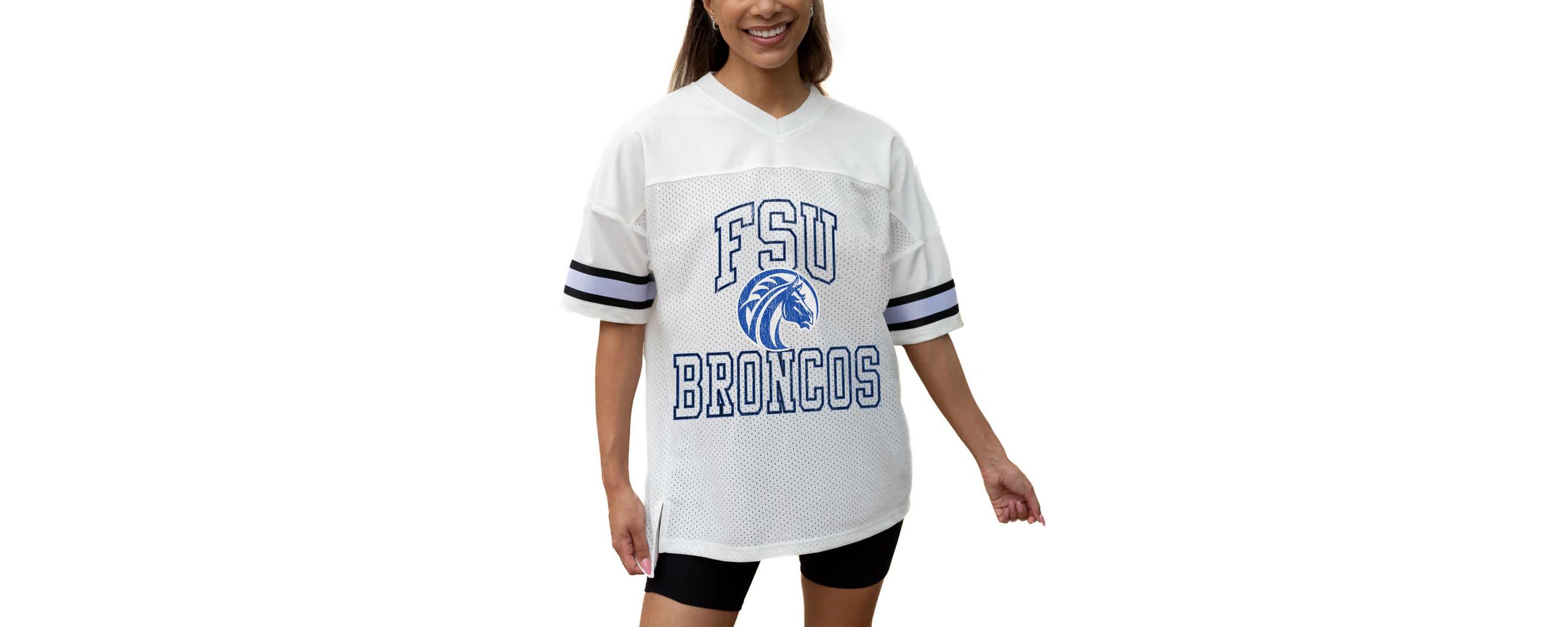 NCAA Fayetteville State Broncos Iconic Oversized Fashion Jersey