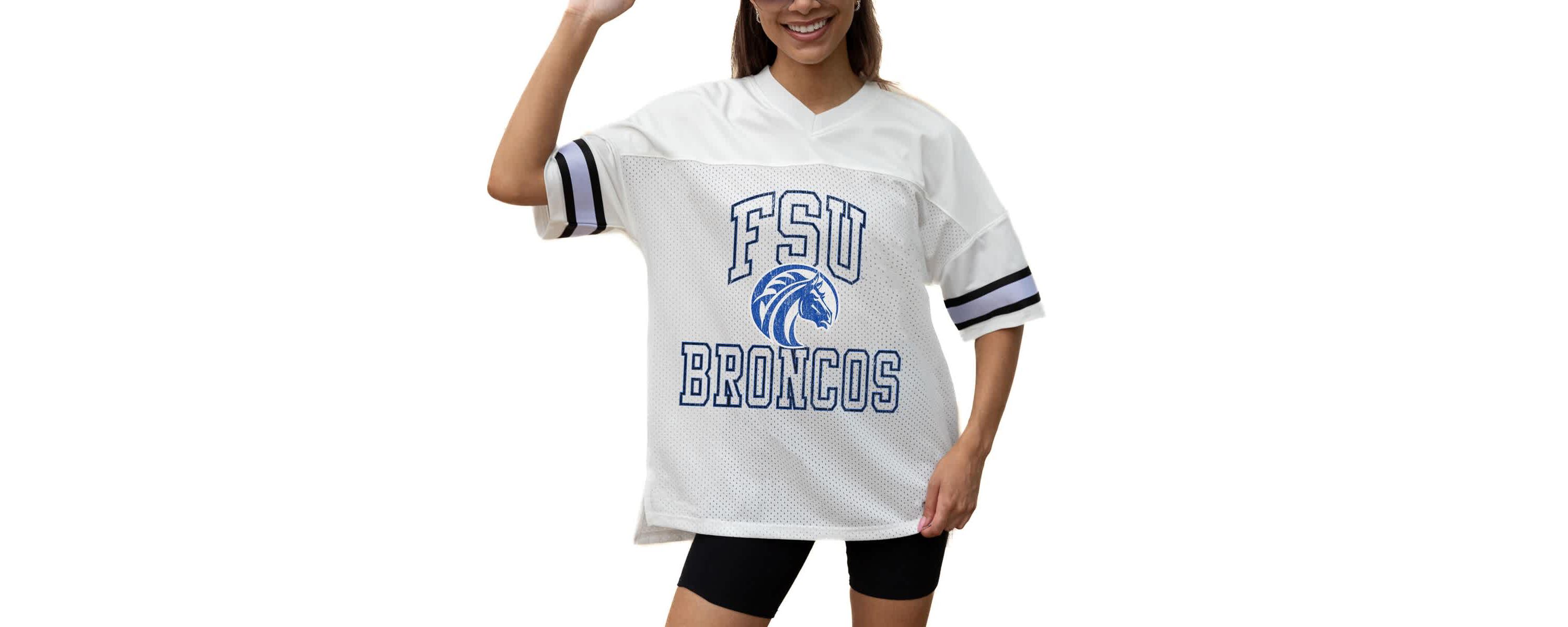 NCAA Fayetteville State Broncos Iconic Oversized Fashion Jersey