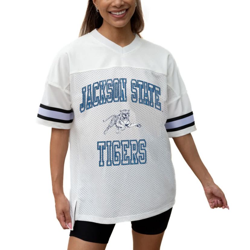 NCAA Jackson State Tigers Iconic Oversized Fashion Jersey