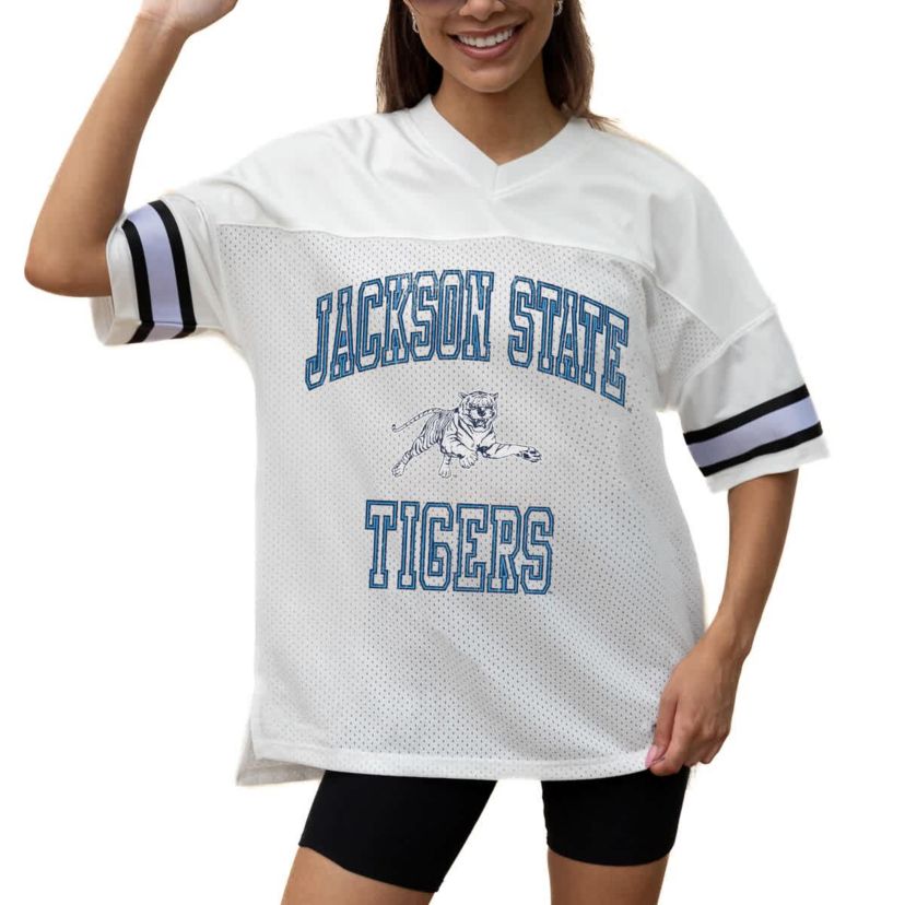 NCAA Jackson State Tigers Iconic Oversized Fashion Jersey