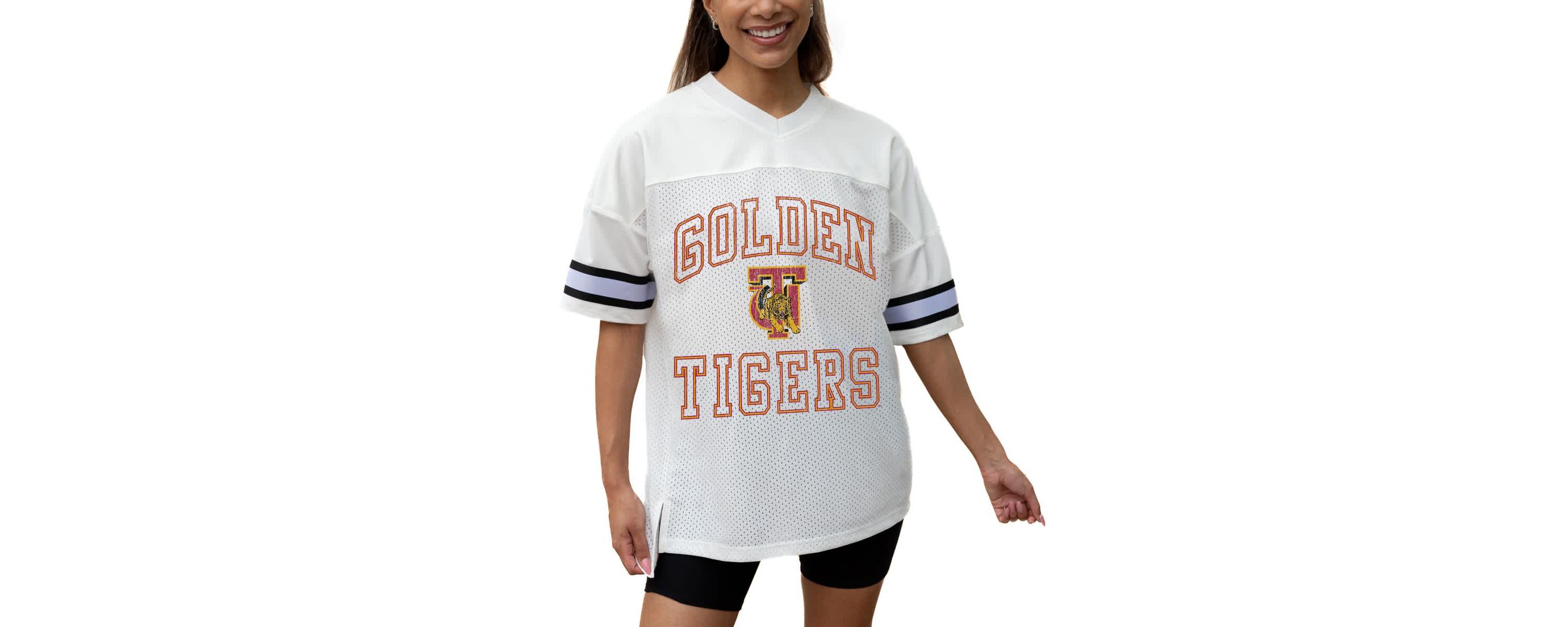NCAA Tuskegee Golden Tigers Iconic Oversized Fashion Jersey