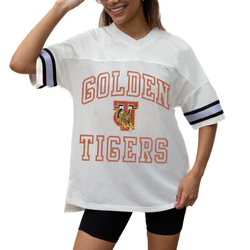 NCAA Tuskegee Golden Tigers Iconic Oversized Fashion Jersey