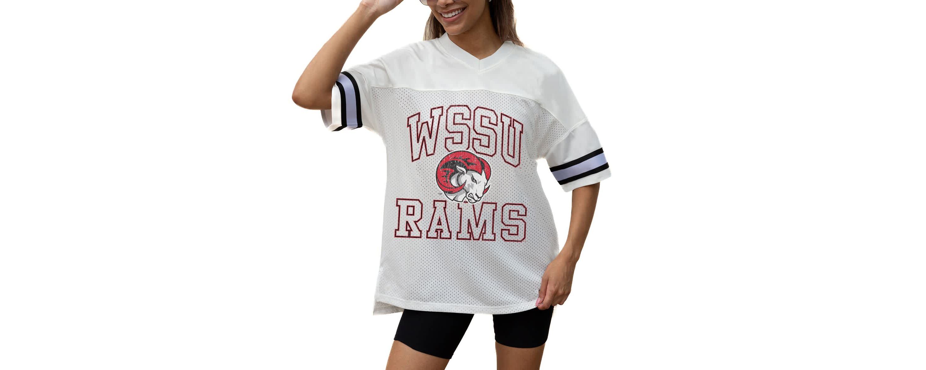 NCAA Winston-Salem State Rams Iconic Oversized Fashion Jersey