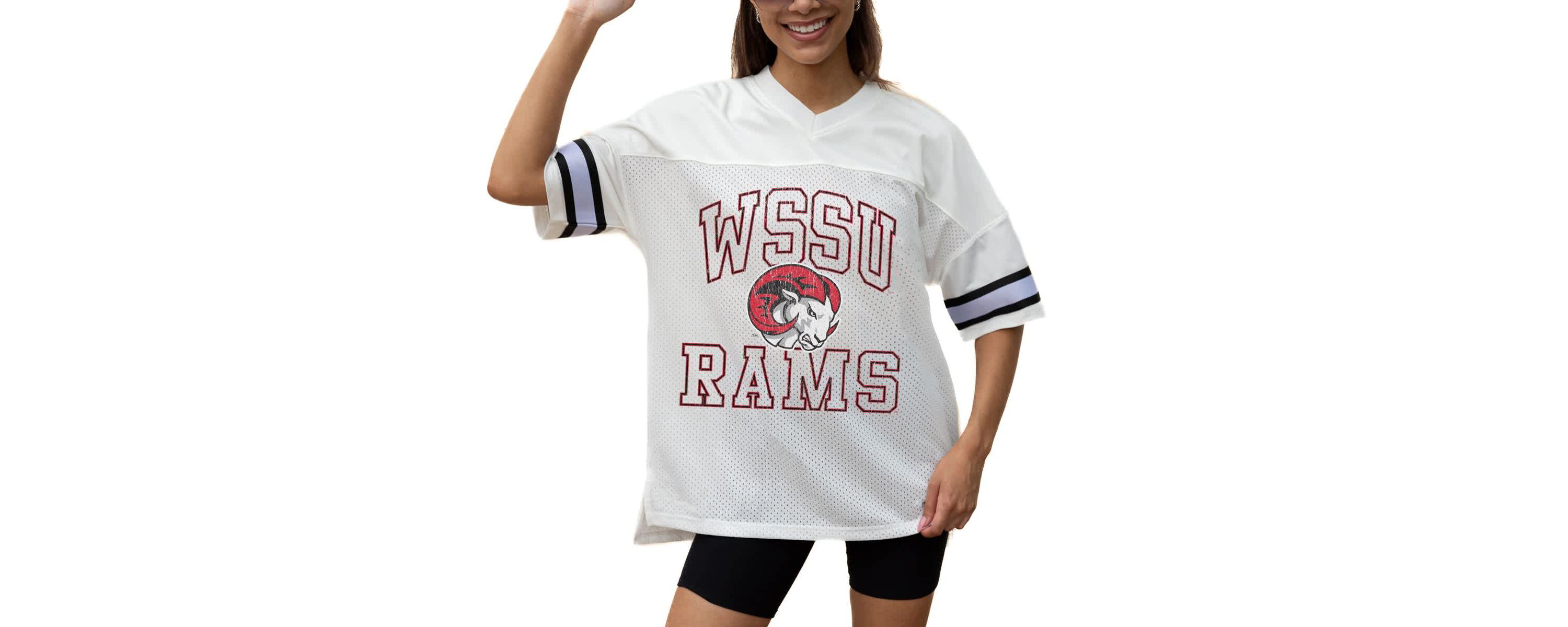 NCAA Winston-Salem State Rams Iconic Oversized Fashion Jersey