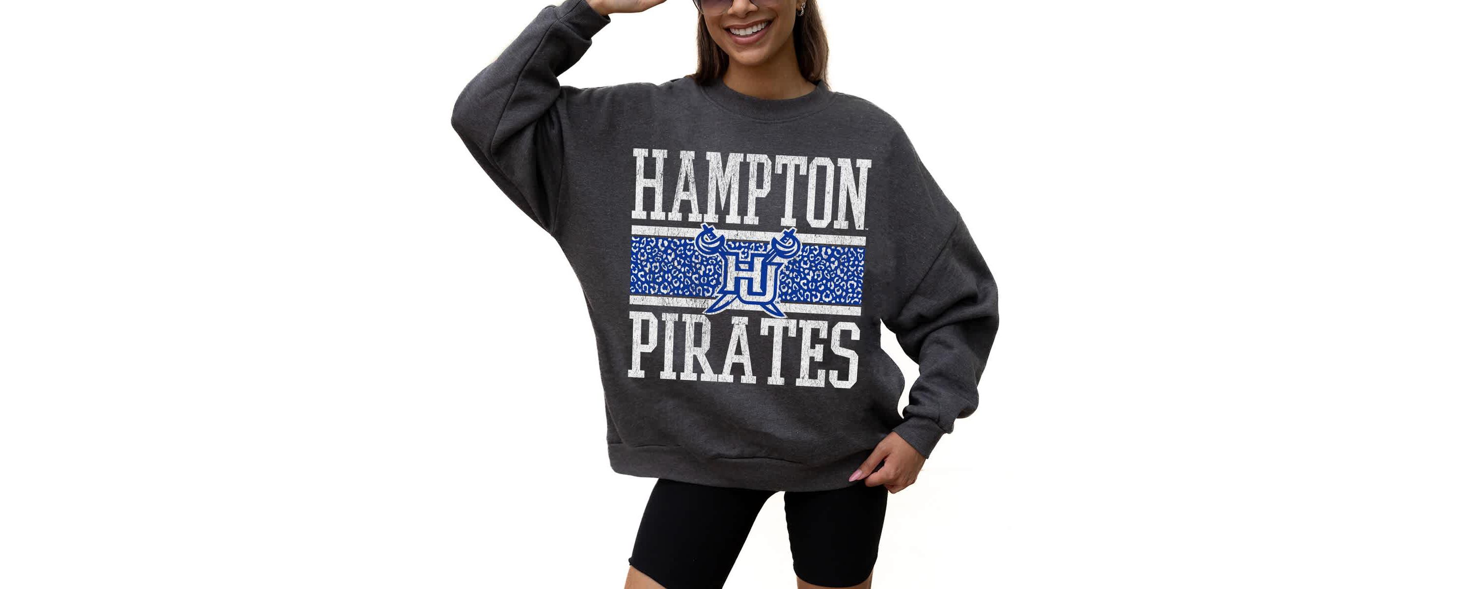 NCAA Hampton Pirates Premium Fleece Pullover Sweatshirt