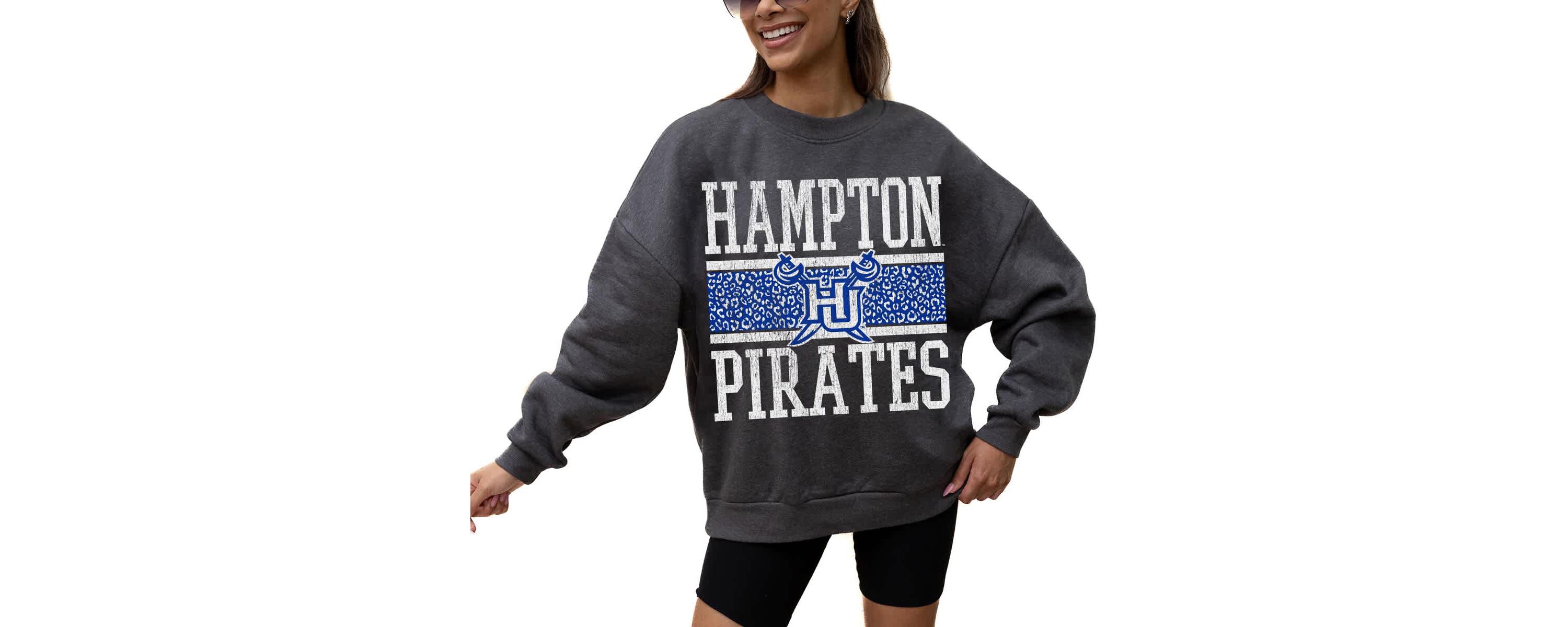 NCAA Hampton Pirates Premium Fleece Pullover Sweatshirt