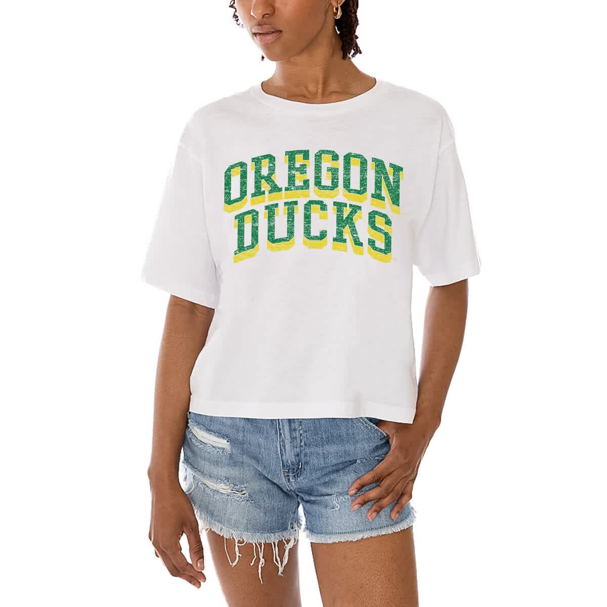NCAA Oregon Ducks Claim To Fame Boxy Cropped T-Shirt
