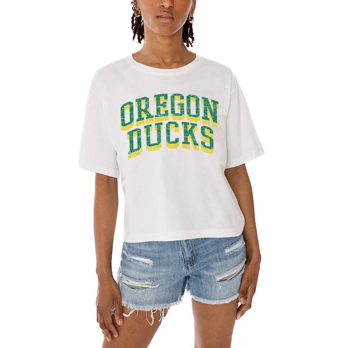 NCAA Oregon Ducks Claim To Fame Boxy Cropped T-Shirt