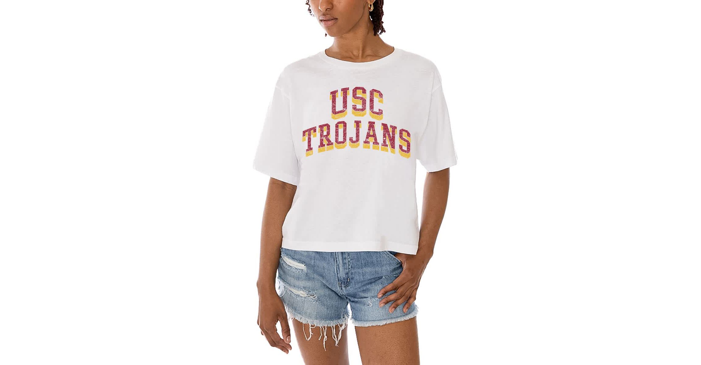 NCAA USC Trojans Claim To Fame Boxy Cropped T-Shirt