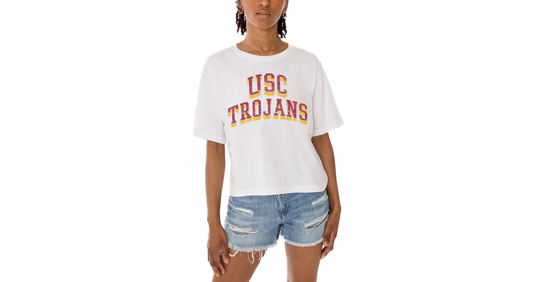 NCAA USC Trojans Claim To Fame Boxy Cropped T-Shirt