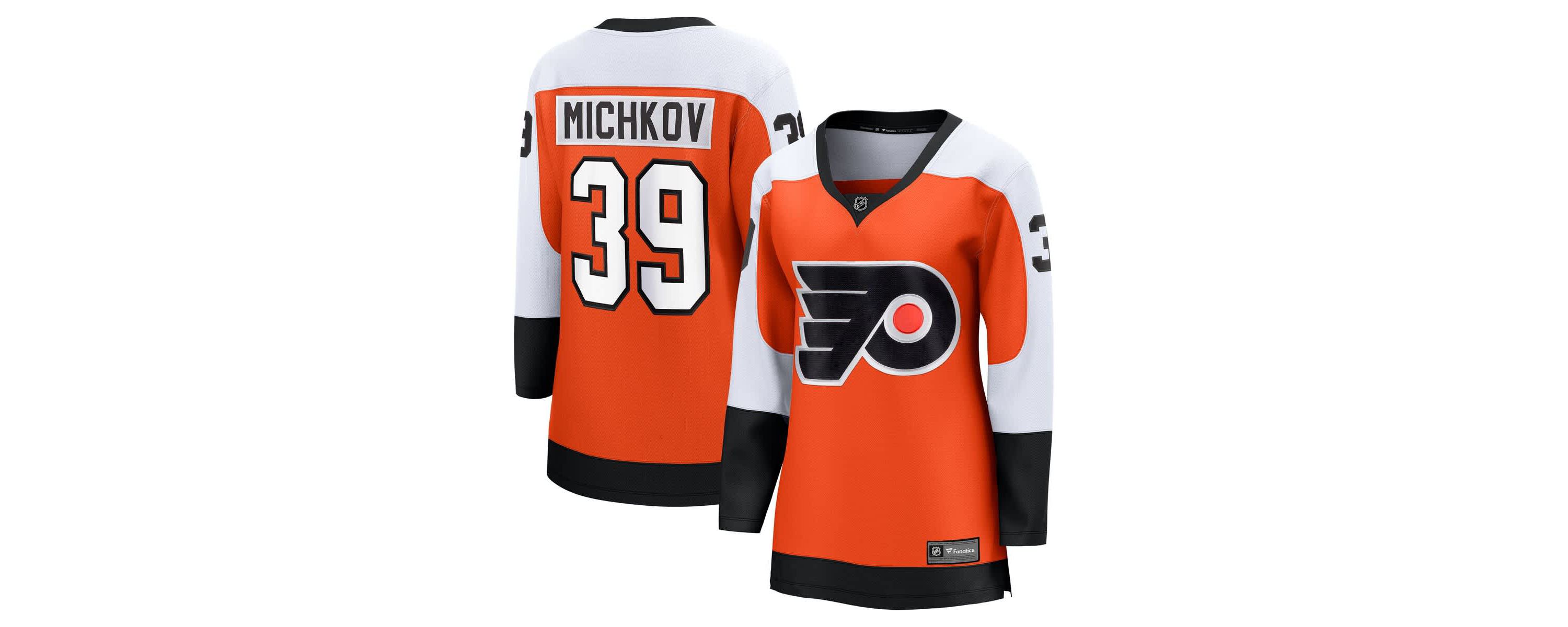 NHL Fanatics Matvei Michkov Philadelphia Flyers Home Premier Breakaway Player Jersey Breakaway Jersey