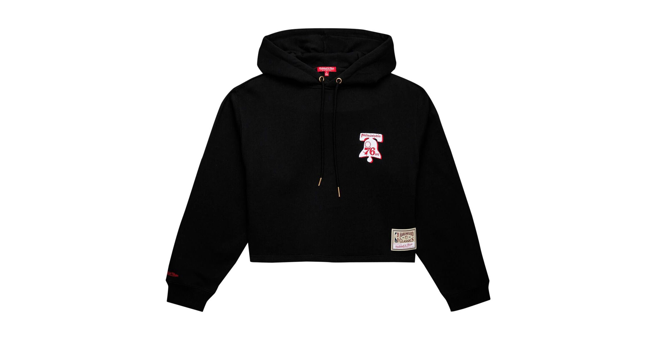 NBA Philadelphia 76ers Hardwood Classics Cropped Pullover Hoodie